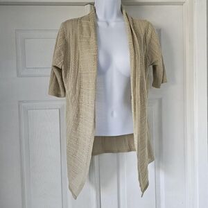 Y2K short sleeve cream indie fairy cottage cardigan